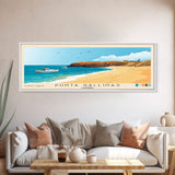 Punta Gallinas, Colombia Panoramic Beach Print, Vacation Gift, Colombia Wall Art, Framed Canvas Print, Framed Beach Painting