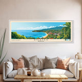 ROATAN, HONDURAS Panoramic Print, Vacation Gift, HONDURAS Wall Art, Beach Painting, Beach Decor, Beach Or Lakehouse Art