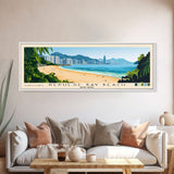 Repulse Bay Beach, Hong Kong Panoramic Print, Vacation Gift, Hong Kong Wall Art, Vacation Wall Art, Vacatation Memories, Beach Decor, Beach Or Lakehouse Art