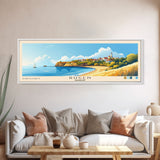 Rügen, Germany Panoramic Beach Print, Vacation Gift, Germany Wall Art, Beach Painting, Beach Decor, Beach Painting