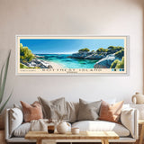 Rottnest Island, Australia Panoramic Print, Vacation Gift, Australia Wall Art, Beach Painting, Beach Decor, Beach Or Lakehouse Art