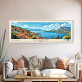 Saharun, Croatia Panoramic Print, Vacation Gift, Croatia Wall Art, Beach Painting, Beach Decor, Beach Or Lakehouse Art