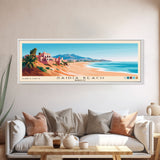 Saidia Beach, Morocco Panoramic Print, Vacation Gift, Morocco Wall Art, Beach Painting, Beach Decor, Large Wall Art, Wood Frame Art