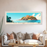 San Pietro Island, Italy Panoramic Print, Vacation Gift, Italy Wall Art, Beach Painting, Beach Decor, Beach Or Lakehouse Art