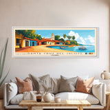 Santa Cruz del Islote, Colombia Panoramic Print, Vacation Gift, Colombia Wall Art, Beach Painting, Beach Decor, Large Wall Art, Wood Frame Art