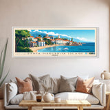 Santa Margarita Island, France Panoramic Print, Vacation Gift, France Wall Art, Beach Painting, Beach Decor, Beach Or Lakehouse Art