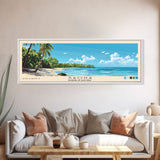 Saona, Dominican Republic Panoramic Print, Vacation Gift, Dominican Republic Wall Art, Beach Painting, Beach Decor, Large Wall Art, Wood Frame Art