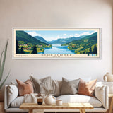 Schluchsee, Germany Panoramic Beach Print, Vacation Gift, Germany Wall Art, Framed Canvas Print, Framed Beach Painting