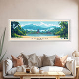 Sombori, Indonesia Panoramic Beach Print, Vacation Gift, Indonesia Wall Art, Beach Painting, Beach Decor, Beach Painting