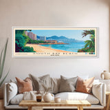 South Bay Beach, Hong Kong Panoramic Beach Print, Vacation Gift, Hong Kong Wall Art, Framed Canvas Print, Framed Beach Painting