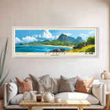 St Felix, Mauritius Panoramic Beach Print, Vacation Gift, Mauritius Wall Art, Beach Painting, Beach Decor, Beach Painting