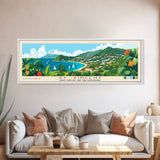 St. Vincent, Saint Vincent and the Grenadines Panoramic Beach Print, Vacation Gift, Saint Vincent and the Grenadines Wall Art, Beach Painting, Beach Decor, Beach Painting