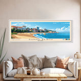 Sunny Beach, Bulgaria Panoramic Print, Vacation Gift, Bulgaria Wall Art, Beach Painting, Beach Decor, Beach Or Lakehouse Art