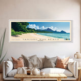 Tanjung Rhu Beach, Malasyia Panoramic Beach Print, Vacation Gift, Malasyia Wall Art, Framed Canvas Print, Framed Beach Painting