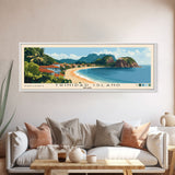 Trinidad Island, Brazil Panoramic Print, Vacation Gift, Brazil Wall Art, Beach Painting, Beach Decor, Large Wall Art, Wood Frame Art