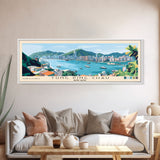 Tung Ping Chau, Hong Kong Panoramic Beach Print, Vacation Gift, Hong Kong Wall Art, Framed Canvas Print, Framed Beach Painting