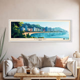 Zhuhai, China Panoramic Print, Vacation Gift, China Wall Art, Beach Painting, Beach Decor, Large Wall Art, Wood Frame Art