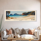 Adventure Bay, Australia Watercolor Beach Print, Vacation Gift, Australia Wall Art, Framed Canvas Print, Framed Beach Painting