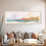 Barbuda, Antigua and Barbuda Watercolor Beach Print, Vacation Gift, Antigua and Barbuda Wall Art, Framed Canvas Print, Framed Beach Painting