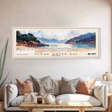 Clear Water Bay, Hong Kong Watercolor Beach Print, Vacation Gift, Hong Kong Wall Art, Framed Canvas Print, Framed Beach Painting