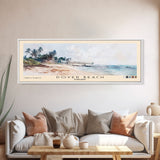 Dover Beach, Barbados Watercolor Beach Print, Vacation Gift, Barbados Wall Art, Framed Canvas Print, Framed Beach Painting