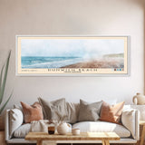 Dunwich Beach, United Kingdom Watercolor Beach Print, Vacation Gift, United Kingdom Wall Art, Framed Canvas Print, Framed Beach Painting