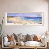 Freshwater Beach, Australia Watercolor Beach Print, Vacation Gift, Australia Wall Art, Framed Canvas Print, Framed Beach Painting