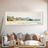 Grand Anse, Grenada Watercolor Beach Print, Vacation Gift, Grenada Wall Art, Framed Canvas Print, Framed Beach Painting