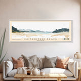 Kaiteriteri Beach, New Zealand Watercolor Beach Print, Vacation Gift, New Zealand Wall Art, Framed Canvas Print, Framed Beach Painting