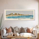 Los Roques, Venezuela Watercolor Beach Print, Vacation Gift, Venezuela Wall Art, Framed Canvas Print, Framed Beach Painting