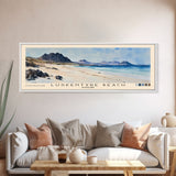 Luskentyre Beach, Scotland Watercolor Beach Print, Vacation Gift, Scotland Wall Art, Framed Canvas Print, Framed Beach Painting