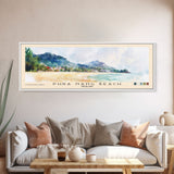 Phra Nang Beach, Thailand Watercolor Beach Print, Vacation Gift, Thailand Wall Art, Framed Canvas Print, Framed Beach Painting