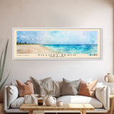 Pillory Beach, Turks and Caicos Watercolor Beach Print, Vacation Gift, Turks and Caicos Wall Art, Framed Canvas Print, Framed Beach Painting