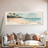 Punta Cana, Dominican Republic Watercolor Beach Print, Vacation Gift, Dominican Republic Wall Art, Beach Painting, Beach Decor, Beach Painting