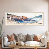 Punta Prosciutto, Italy Watercolor Beach Print, Vacation Gift, Italy Wall Art, Framed Canvas Print, Framed Beach Painting