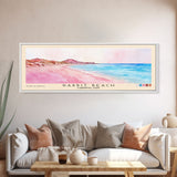 Rabbit Beach, Lampedusa, Italy Watercolor Print, Vacation Gift, Lampedusa, Italy Wall Art, Beach Painting, Beach Decor, Large Wall Art, Wood Frame Art