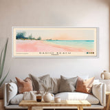 Radio Beach, Bahamas Watercolor Print, Vacation Gift, Bahamas Wall Art, Beach Painting, Beach Decor, Large Wall Art, Wood Frame Art