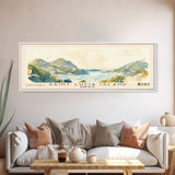 Saint Lucia Island, Saint Lucia Watercolor Print, Vacation Gift, Saint Lucia Wall Art, Beach Painting, Beach Decor, Large Wall Art, Wood Frame Art