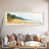 Tanjung Rhu Beach, Malasyia Watercolor Beach Print, Vacation Gift, Malasyia Wall Art, Framed Canvas Print, Framed Beach Painting