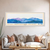 Vancouver Island, Canada Watercolor Beach Print, Vacation Gift, Canada Wall Art, Framed Canvas Print, Framed Beach Painting