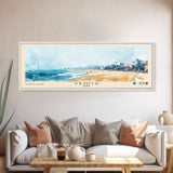 Venice, Italy Watercolor Beach Print, Vacation Gift, Italy Wall Art, Framed Canvas Print, Framed Beach Painting