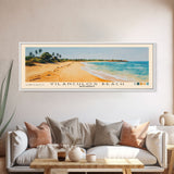 Vilanculos Beach, Mozambique Watercolor Print, Vacation Gift, Mozambique Wall Art, Beach Painting, Beach Decor, Large Wall Art, Wood Frame Art