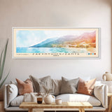 Zakynthos/Zante, Greece Watercolor Print, Vacation Gift, Greece Wall Art, Beach Painting, Beach Decor, Large Wall Art, Wood Frame Art