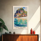 Apo Island, Philippines Watercolor Beach Print, Vacation Gift, Philippines Wall Art, Beach Painting, Beach Decor, Beach Painting