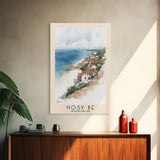 Nosy Be, Madagascar Watercolor Beach Print, Vacation Gift, Madagascar Wall Art, Framed Canvas Print, Framed Beach Painting