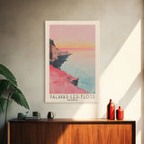 Palavas-les-Flots, France Watercolor Beach Print, Vacation Gift, France Wall Art, Framed Canvas Print, Framed Beach Painting