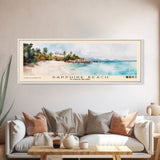 Sapphire Beach, US Virgin islands Watercolor Beach Print, Vacation Gift, US Virgin islands Wall Art, Beach Painting, Beach Decor, Beach Painting