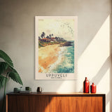 Uppuveli, Sri Lanka Watercolor Beach Print, Vacation Gift, Sri Lanka Wall Art, Beach Painting, Beach Decor, Beach Painting