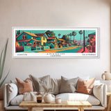 Anaheim California Panoramic Travel Poster Canvas Print