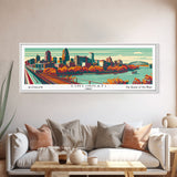 Cincinnati Ohio Panoramic Travel Poster Canvas Print